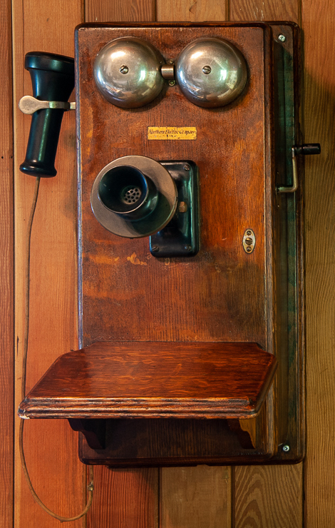 old phone Pender Island Museum