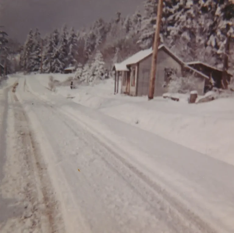 Snow on s pender teece cabin